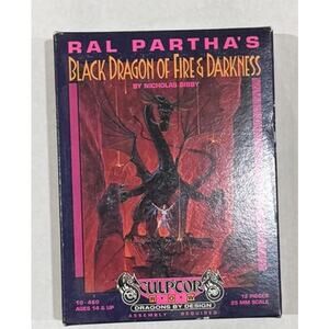 RAL Partha Black Dragon of Fire & Darkness 25mm Figurines Playing Pieces